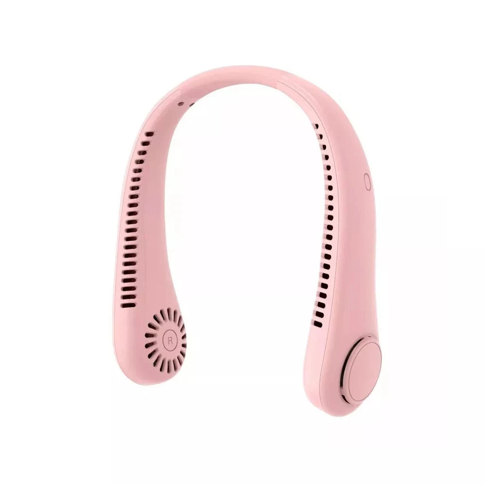 Portable Neck Mini Fan Lazy Neck Hanging USB Rechargeable Air Cooler Fan UK