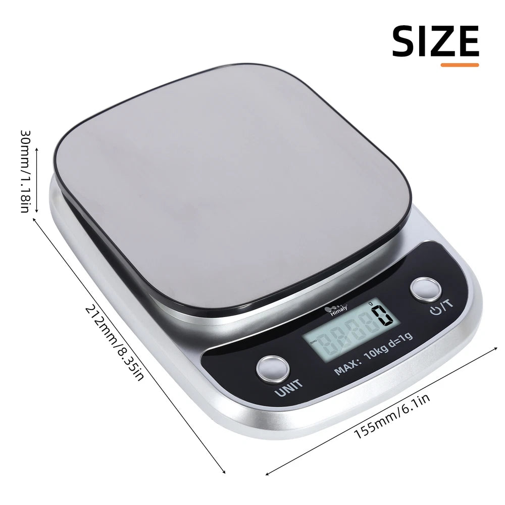 10KG Kitchen Scales Digital Electronic LCD Cooking Baking Food Weighing Scale UK