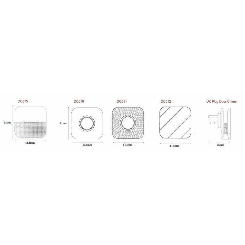 Knightsbridge - White Wireless Plug In Dual Receiver Door Chime System - DC015
