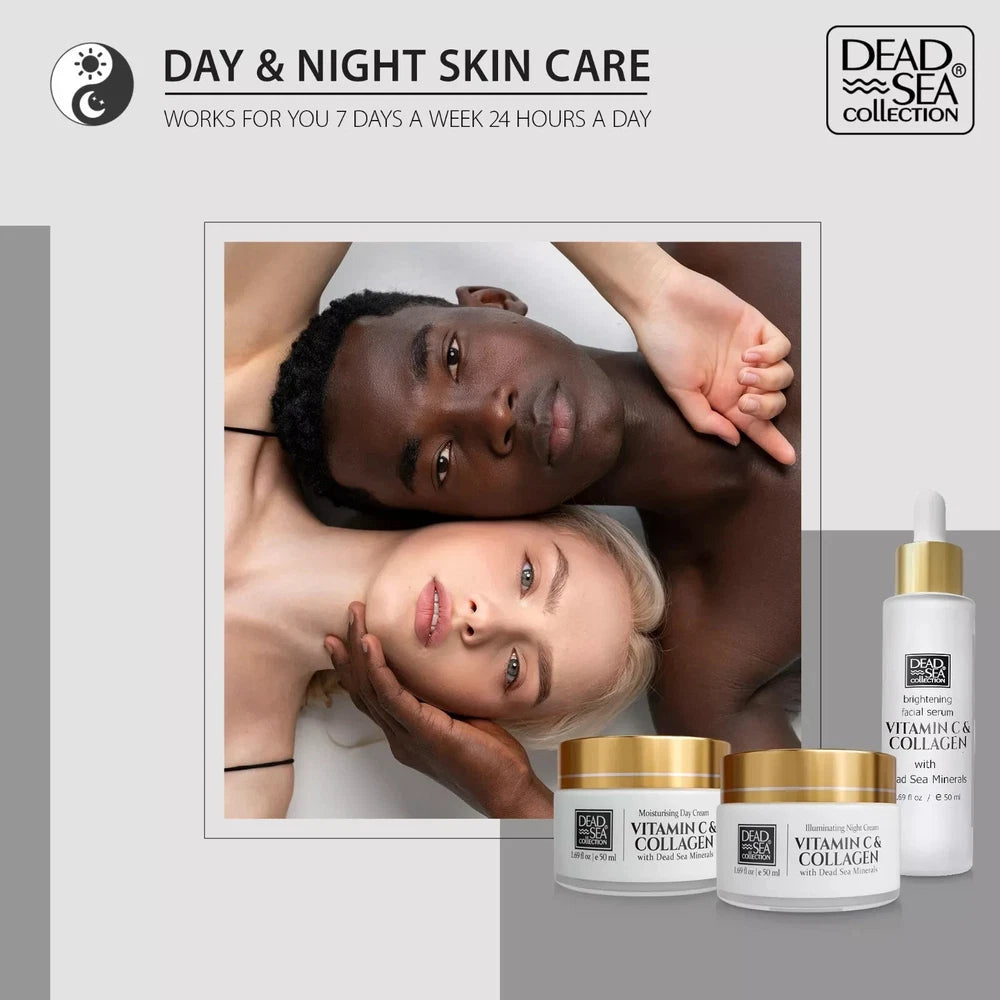 Dead Sea Collection Collagen Vitamin C Anti-aging 3in1 Facial Kit