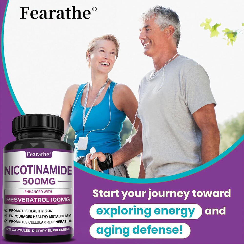 Niacinamide Supplement 500 Mg, Promotes Cell Regeneration, Repair & Skin Health