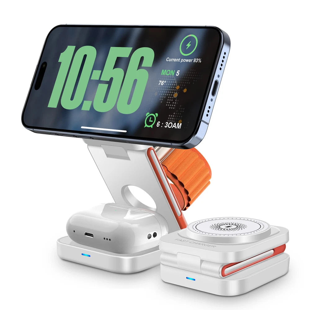 Wireless Charger Dock 3in1 Fast Charging Station For Apple Watch iPhone 16 15 14