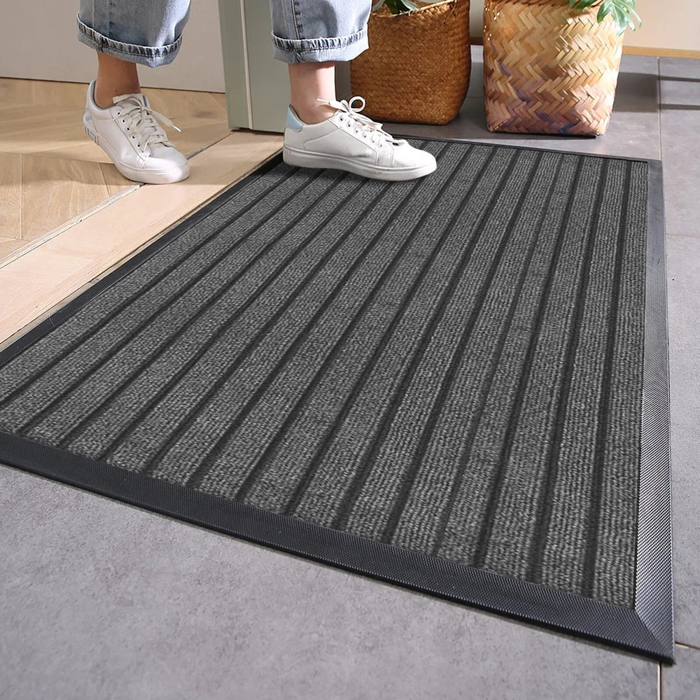 Door Mats Indoor Washable Dirt Trappers Non Slip Heavy Duty Entrance Runner Rug