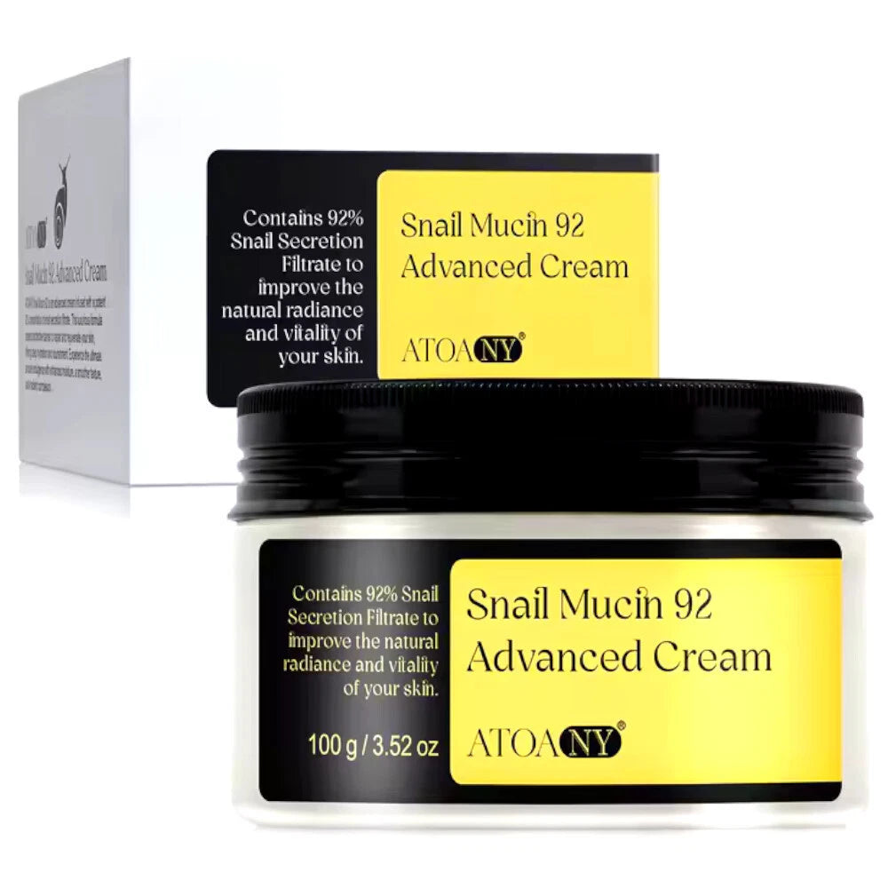 Snail Cream, Snail Mucin 92 Advance Cream, All-in-One Cream - 100ml
