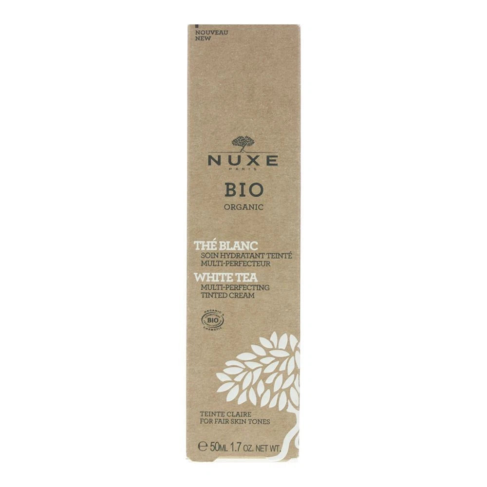 Nuxe Bio Organic White Tea Multi-Perfecting Tinted Cream 50ml Fair Skin Tones