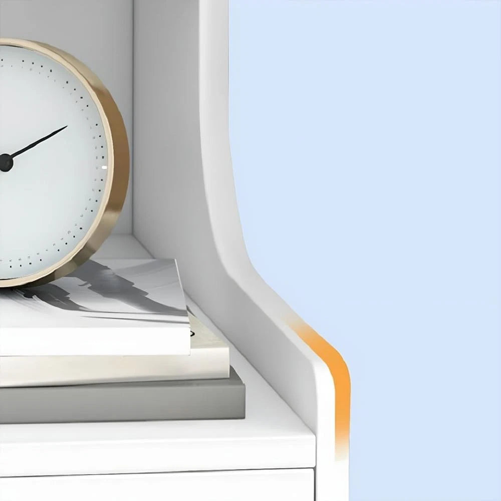 Small Slim Bedside Table Sofa End Side Table Nightstand Bedroom Drawer Cabinet