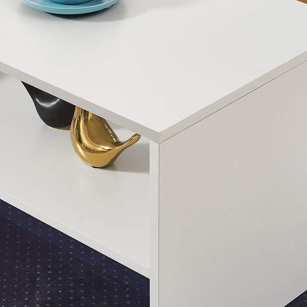 2 Tiers Coffee Table Couch End Side Sofa Tea Table Accent Table Simple TV Stand