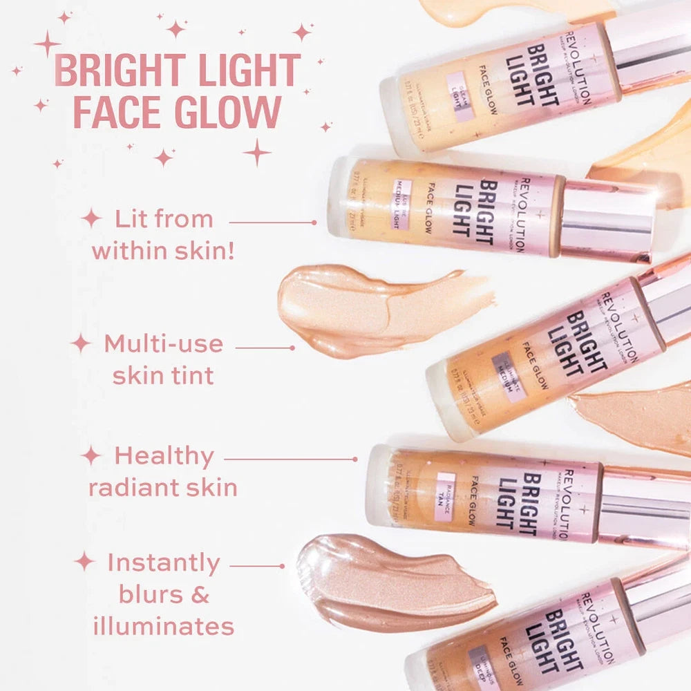 Revolution Bright Light 4 in 1 Face Glow 4g *CHOOSE YOUR SHADE*