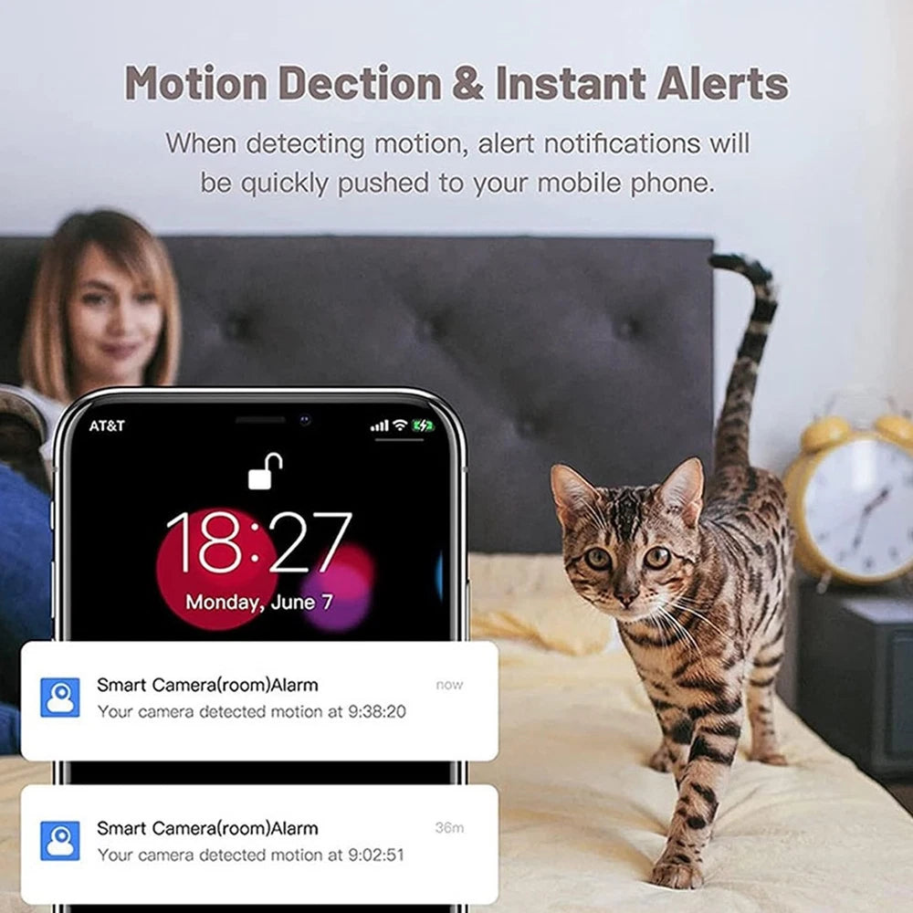 UK 1080P IP Camera Wireless WiFi Indoor CCTV HD PTZ Smart Home Security IR Cam