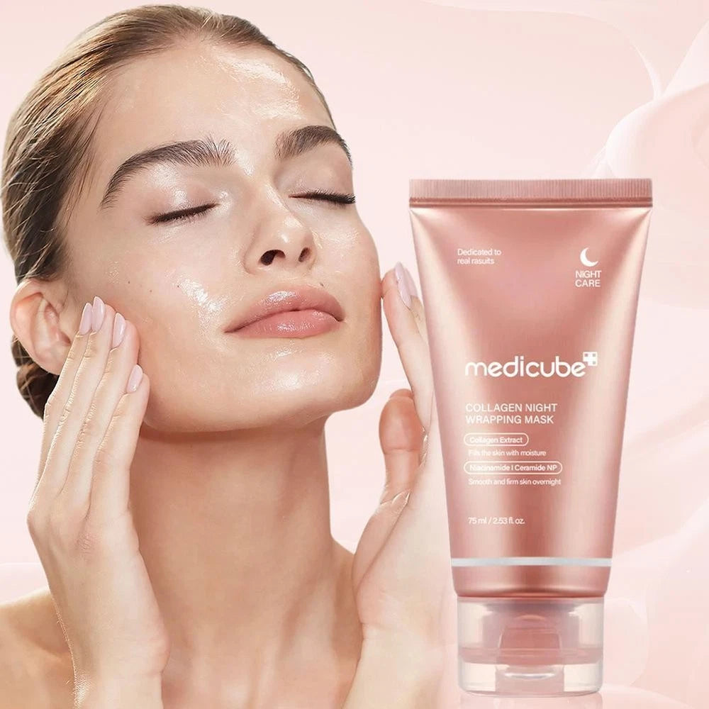 Collagen Night Wrapping Mask Overnight Wrapping Peel Off Natural Facial Mask 75⊙