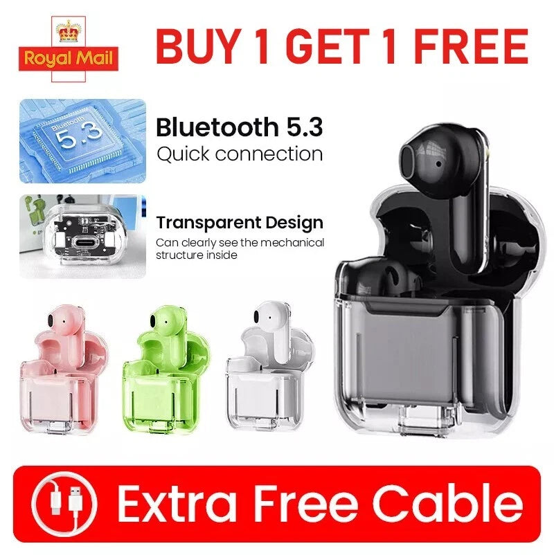 Bluetooth Wireless Headphones TWS Earphones Mini In-Ear Pods For iPhone Samsung