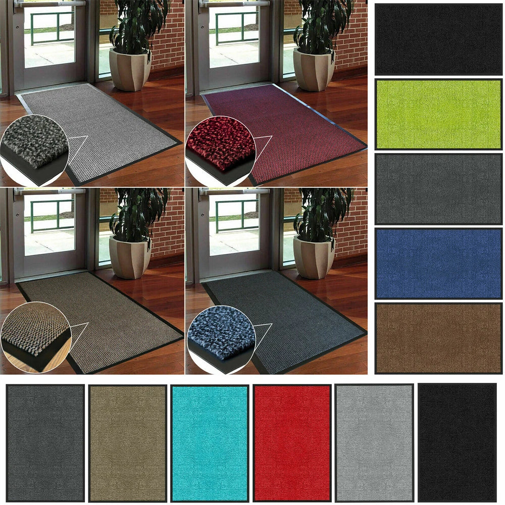 Door Mat Heavy Duty Barrier Rubber Entrance Non-Slip Floor Rugs Kitchen Runner