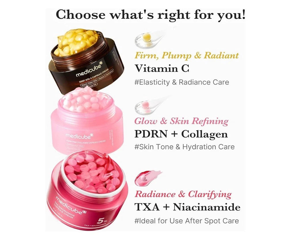 Medicube PDRN Pink Collagen Capsule Cream -PDRN, Firming, Brightening, Antiaging