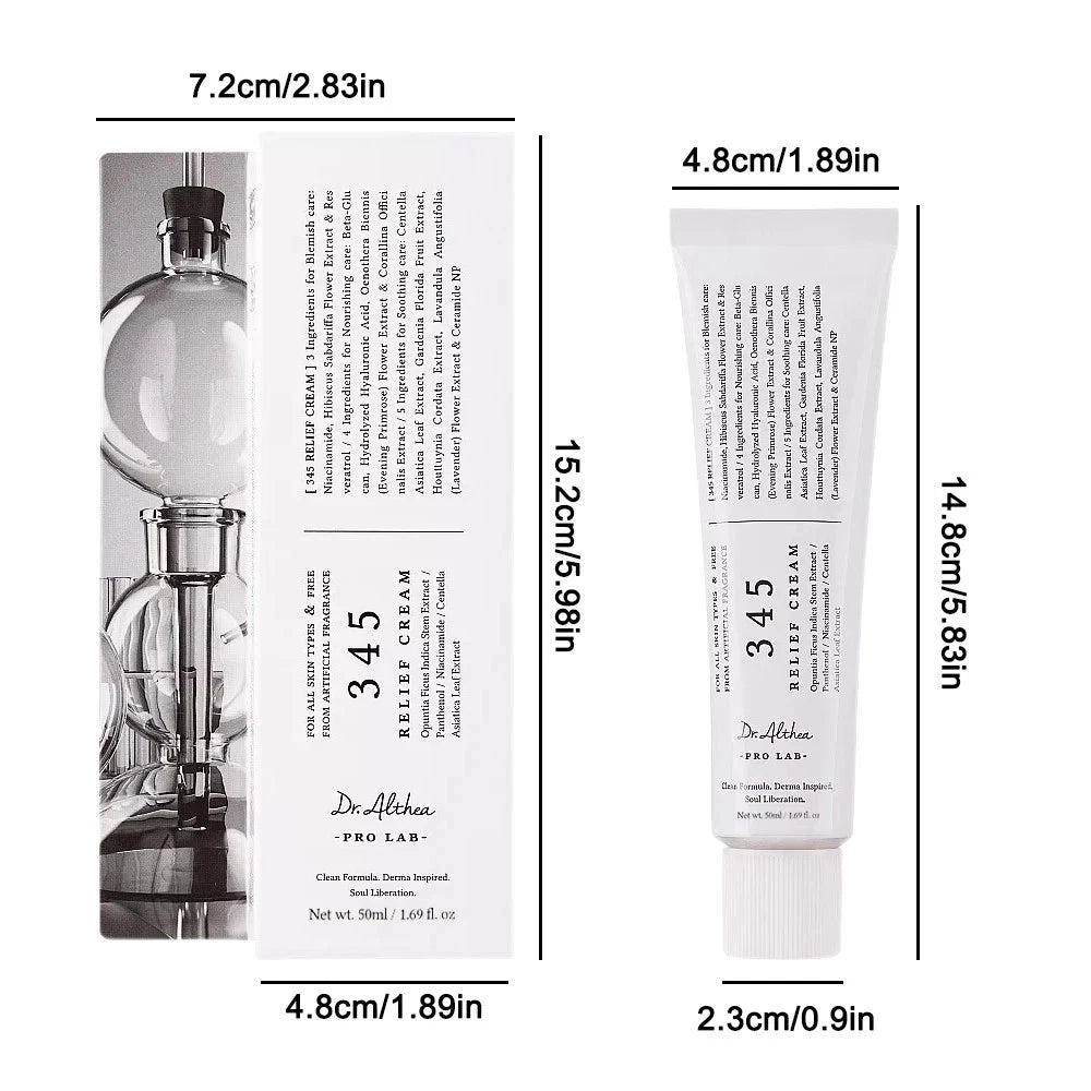 Dr.Althea 345 Relief Cream Daily Face Moisturizer for All Skin Types 50ml UK