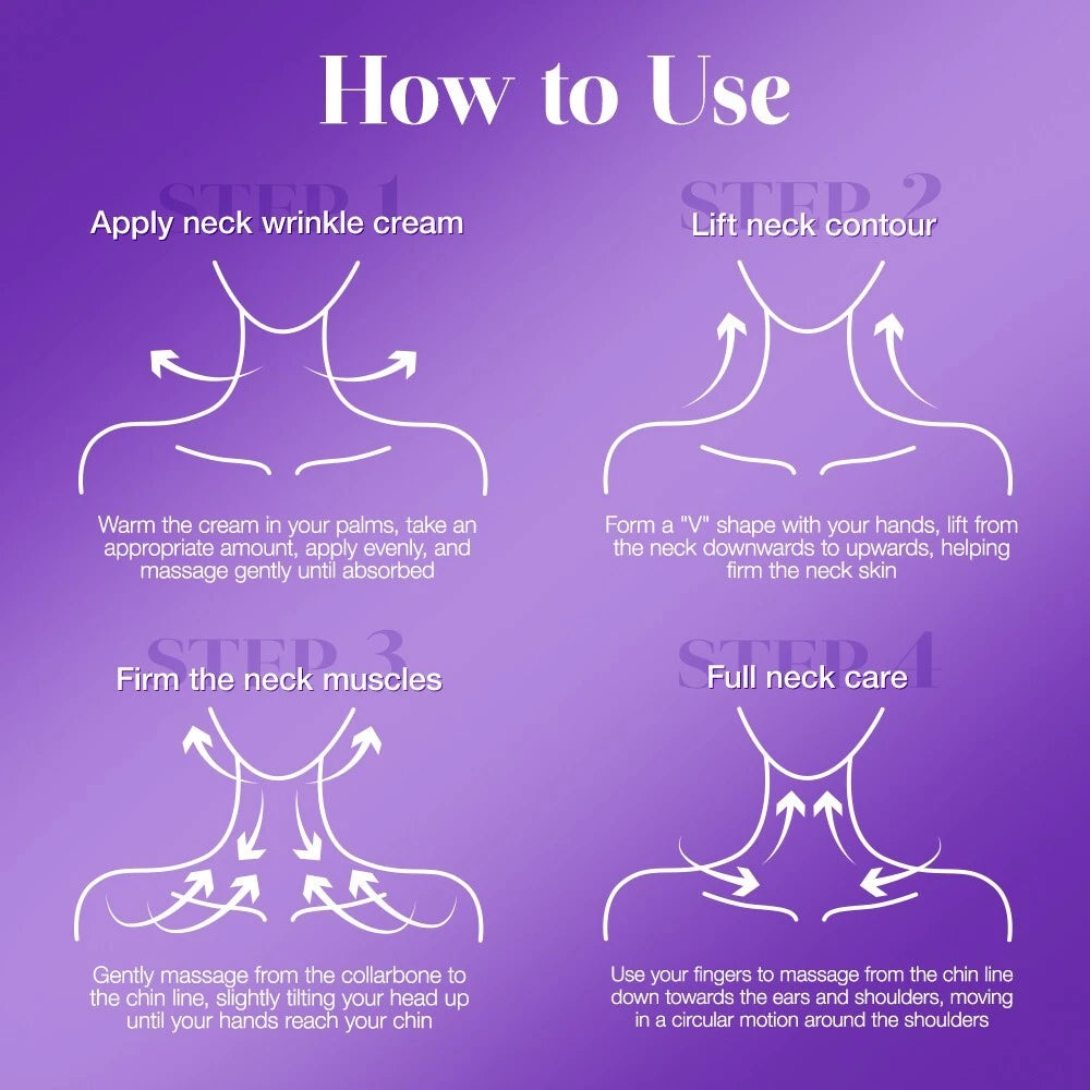 Anti-Wrinkle Neck Cream 50g – Peptide Collagen Lift for Sagging & Wrinkled Skin