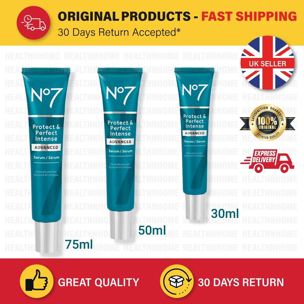 No7 Serum Protect & Perfect, Lift & Luminate, Restore & Renew 30ML,50ML,75ML