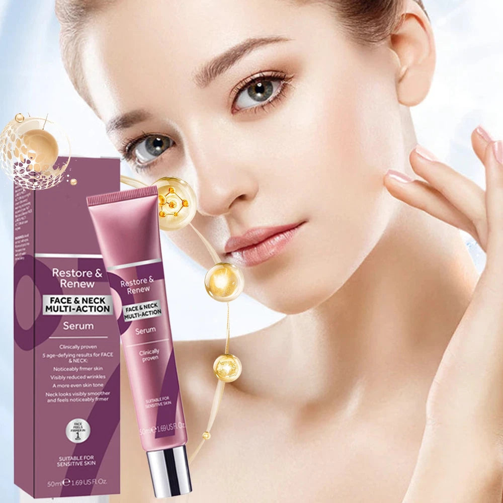 No7 Restore and Renew Neck & Multi Action Serum 50ml