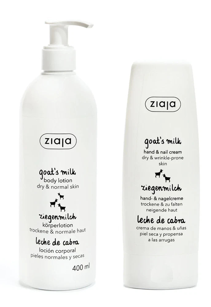 Ziaja Goat's Milk Body Lotion 400Ml + Ziaja Goat's Milk Hand Cream 80Ml OFFICIAL