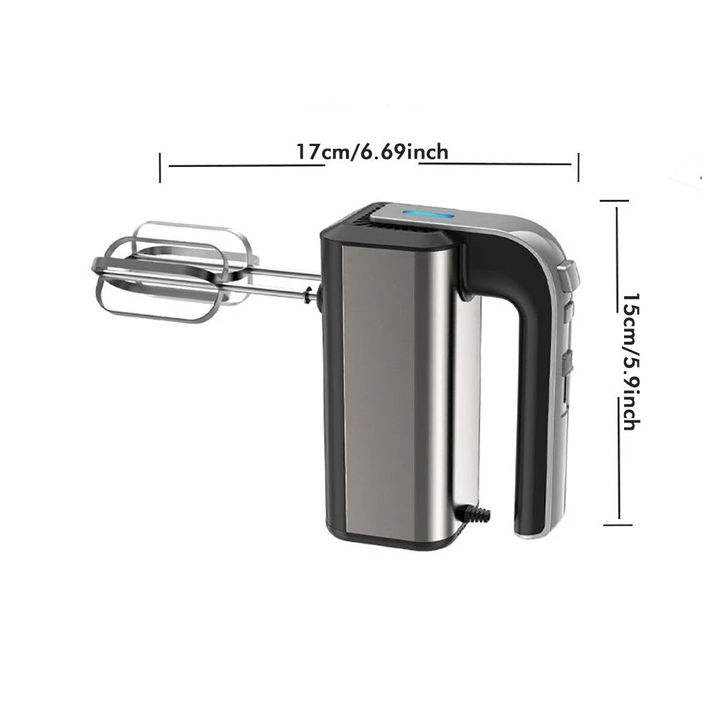 800W Electric Hand Mixer Food Whisk 5 Speeds Turbo Egg Beater Cake Baking