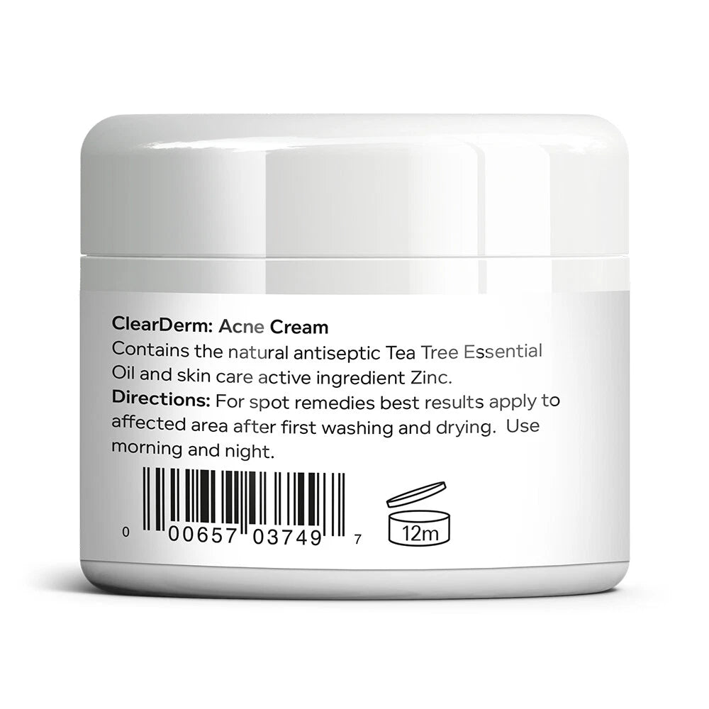 CLEARDERM ACNE CREAM LOTION CELEBRITY CLEAR SKIN SPOT PIMPLE BLACKHEAD FREE