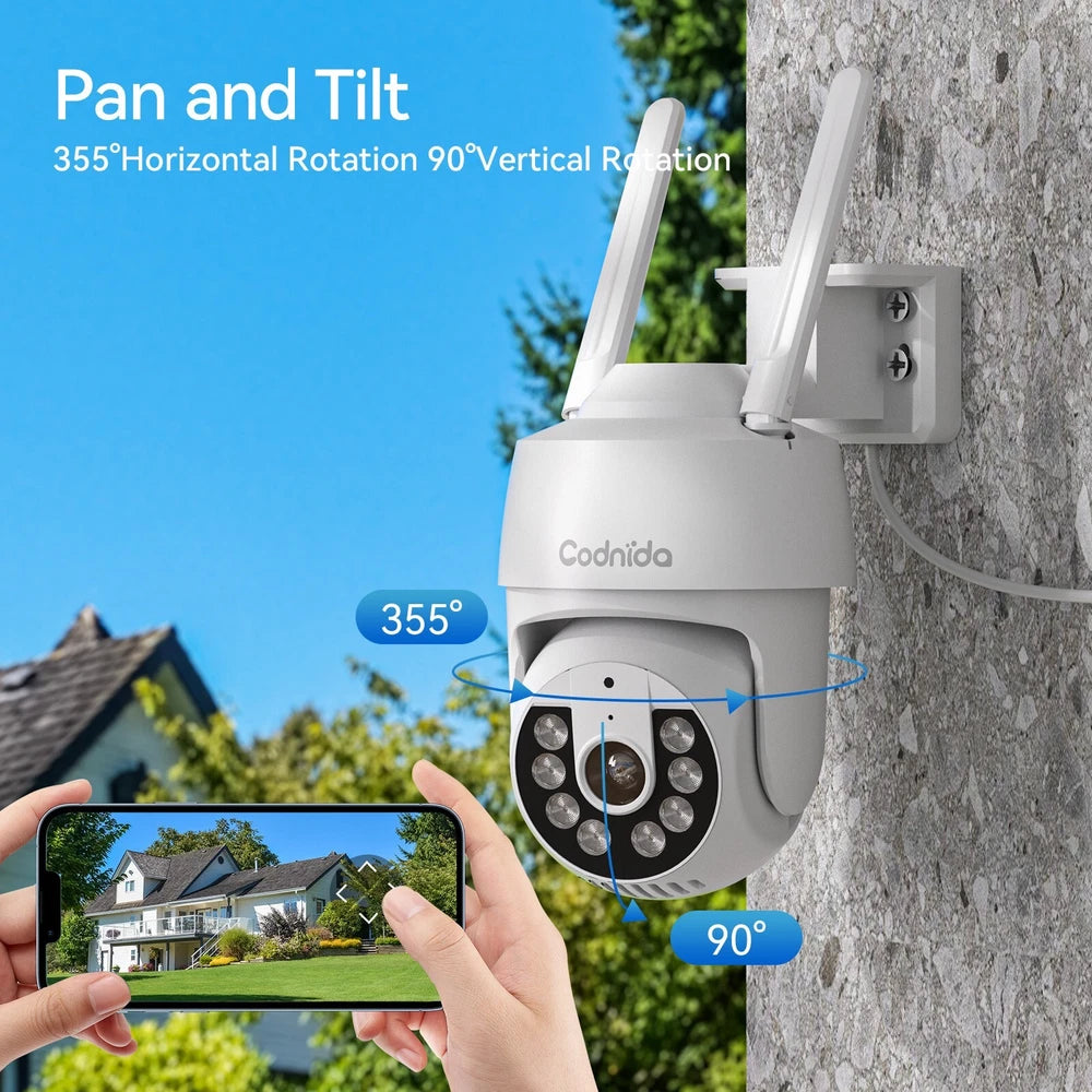 3MP WIFI IP Camera Wireless Outdoor CCTV HD PTZ Smart Home Security IR Camera