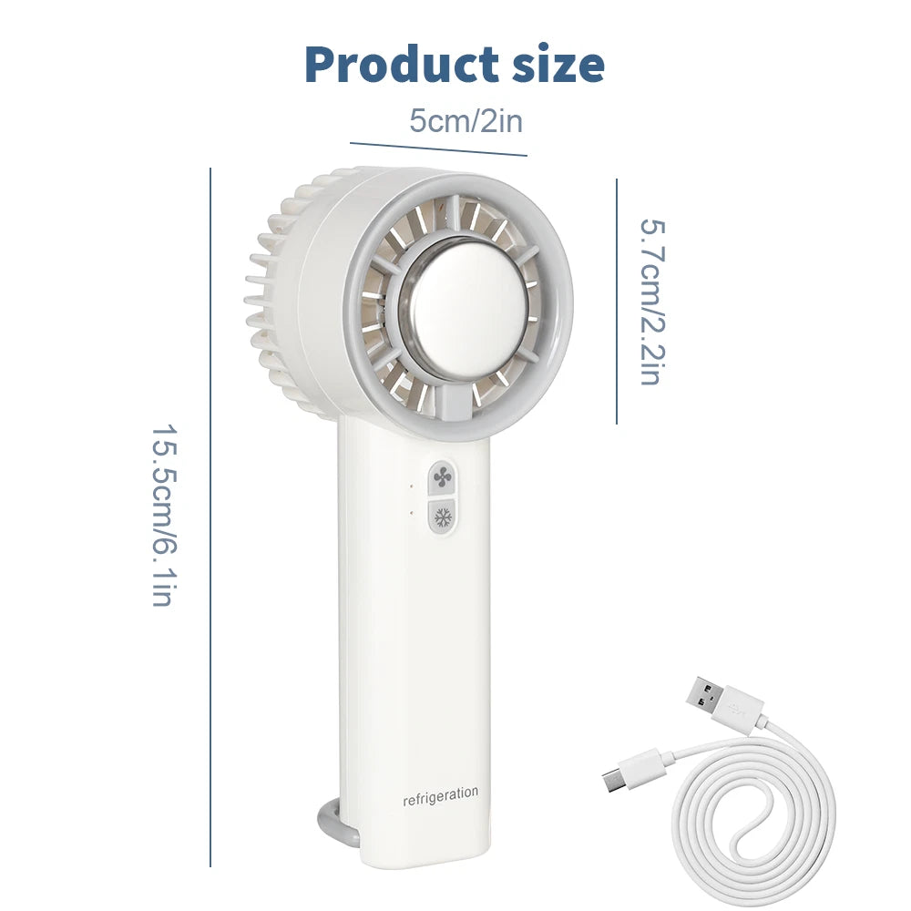 Portable Hand-held Fan Mini Folding Desk Fan Cooler Cooling USB Rechargeable UK