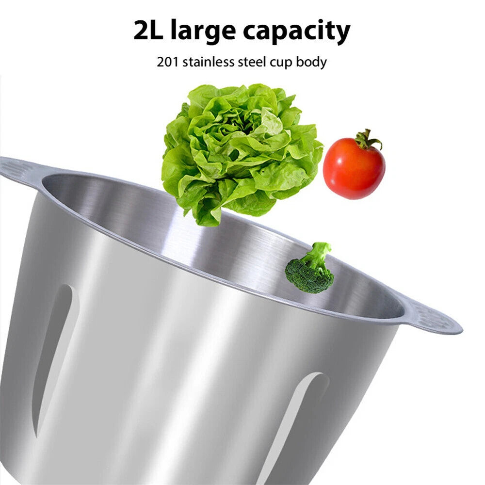 2L Electric Meat Grinder Mincer Mixer Home Blender Mini Food Chopper Processor