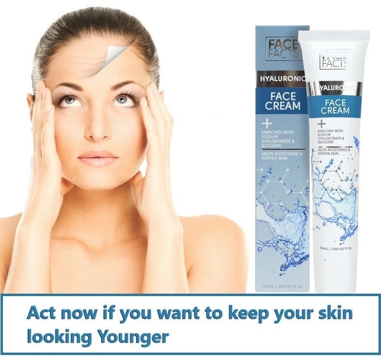 Hyaluronic Acid Face Lift Cream serum. Anti Wrinkle Skin Firming Moisturiser