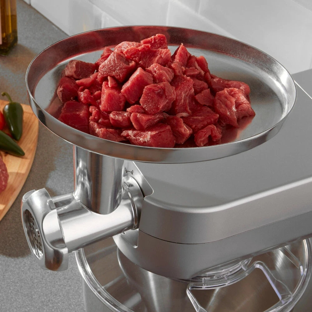 Food Processor Stand Mixer with Blender Meat Mincer Grinder 6.2L Bowl 1200W