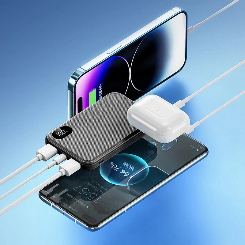 9000000mAh Power Bank Fast Charger Battery Pack Portable 4 USB for Mobile Phone.