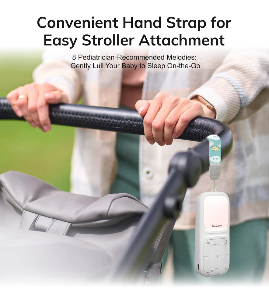 Dr.Care Portable Audio Baby Monitor w 2-way Talk,Lullaby,Temperature Monitoring