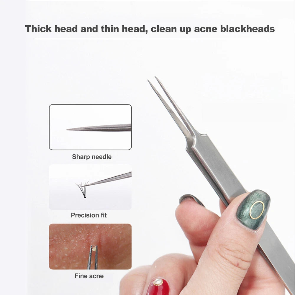 11x Blackhead Remover Tool Kit Spot Acne Pimple Comedone Extractor Comedone Box