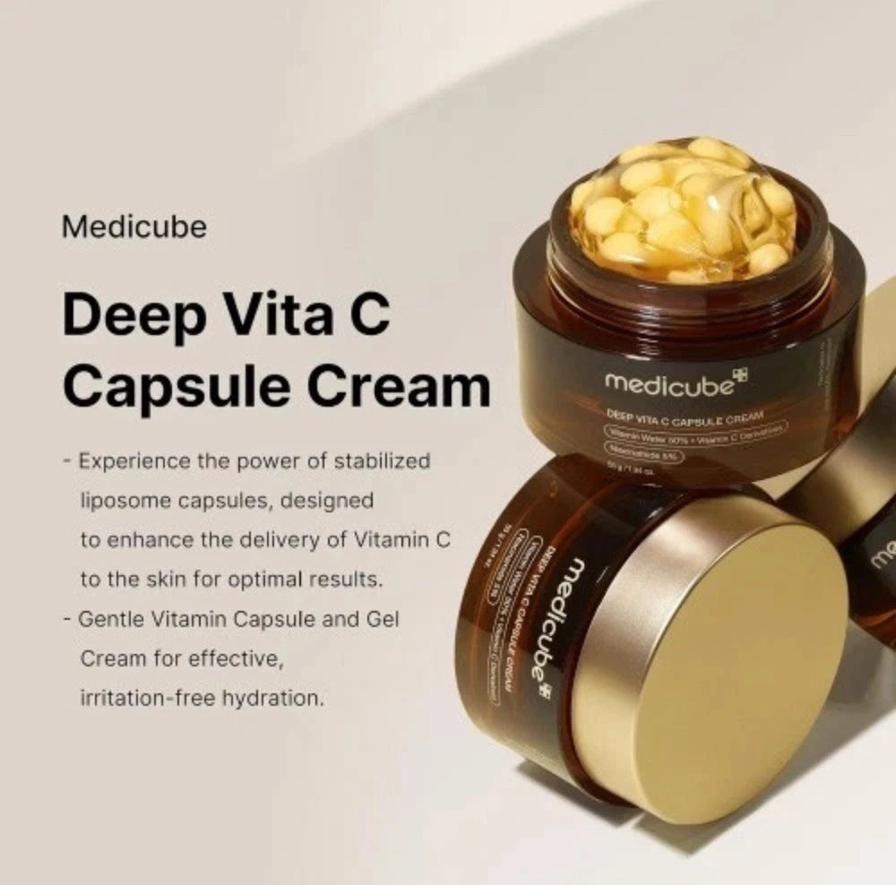 Medicube Deep Vita C Capsule Cream, Glow Hydration, Dark Spots 54g/1.94 Fl oz