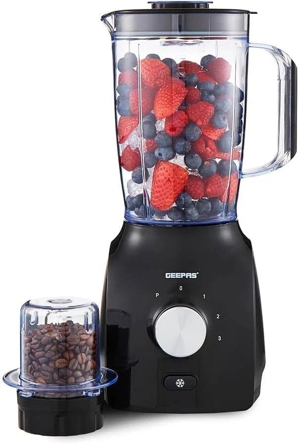 GEEPAS 1.8L Jug Blender Smoothie Maker Ice Crusher Food Processor Mixer 600W