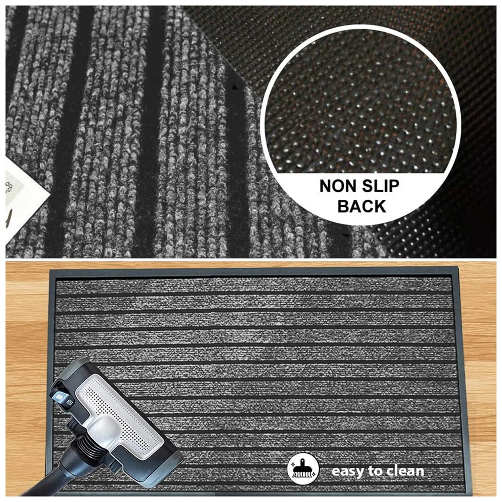 Door Mats Indoor Washable Dirt Trappers Non Slip Heavy Duty Entrance Runner Rug
