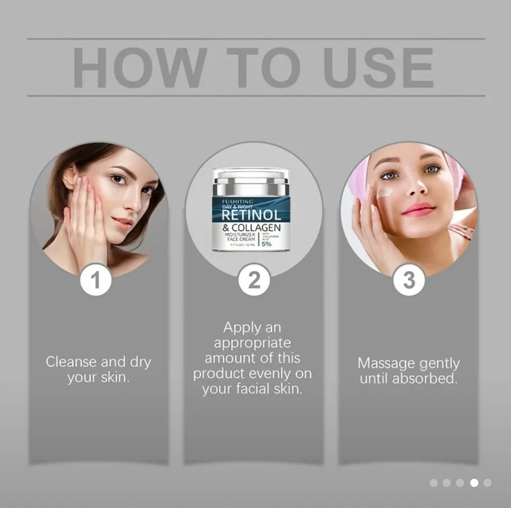 Retinol Collagen for Face with 5%Hyaluronic Acid, Face Cream With Collagen Cream