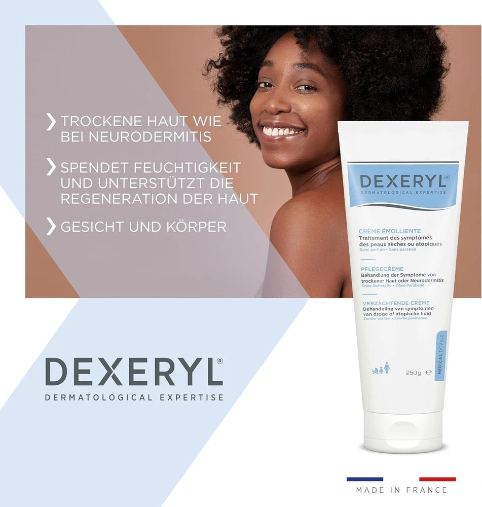Dexeryl Emollient Cream 250g Relief Symptom of Atopic Dermatitis Dry Atopic Skin