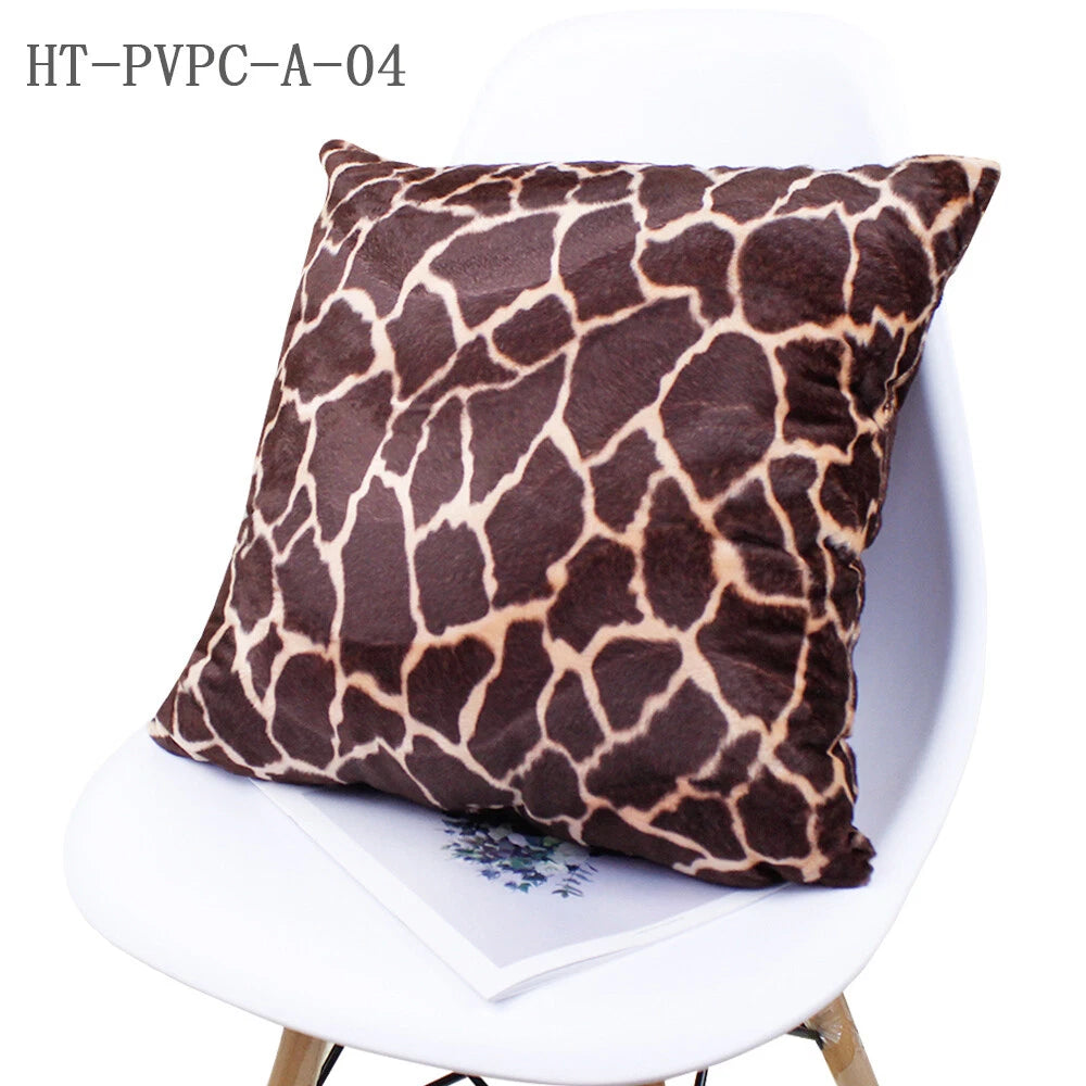 12-28" Leopard Tiger Zebra Print Soft Plush Cushion Cover Pillow Case Home Decor