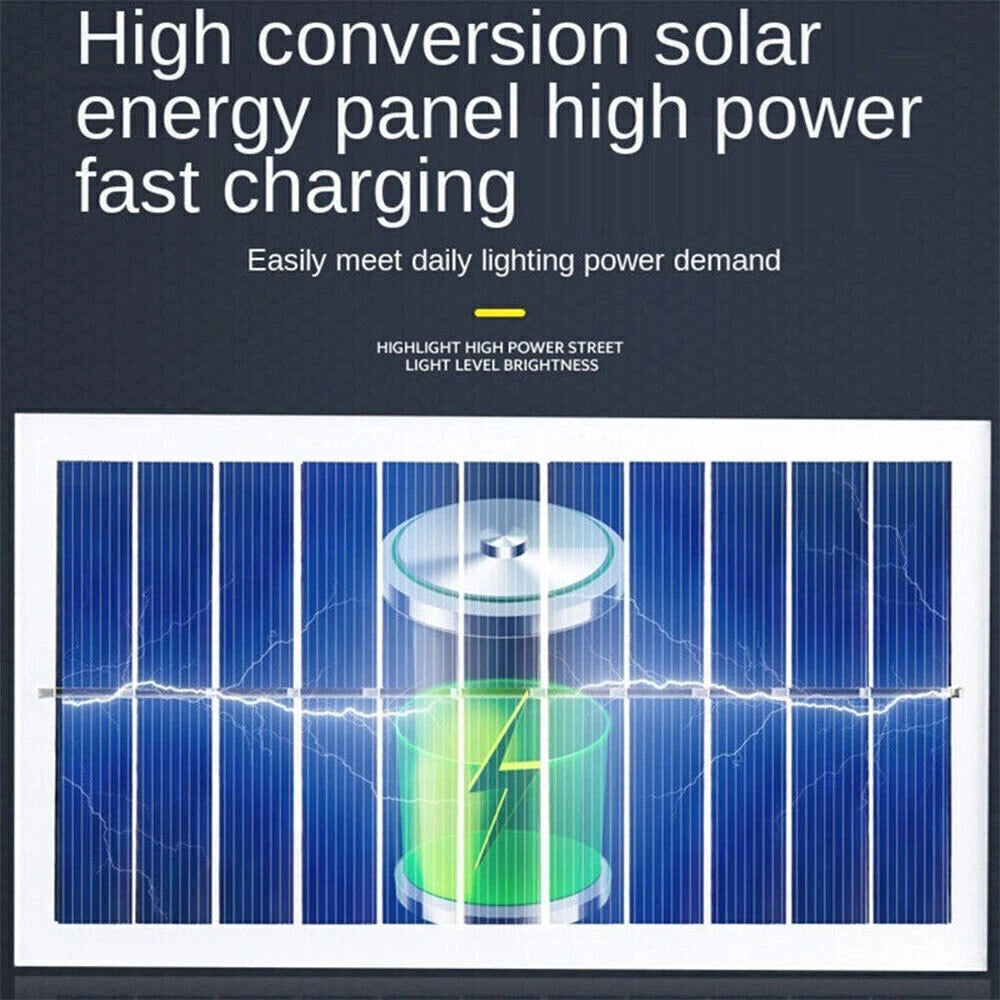 2X 77LED Solar PIR Motion Sensor Wall Light Outdoor Street Garden Security Lamp