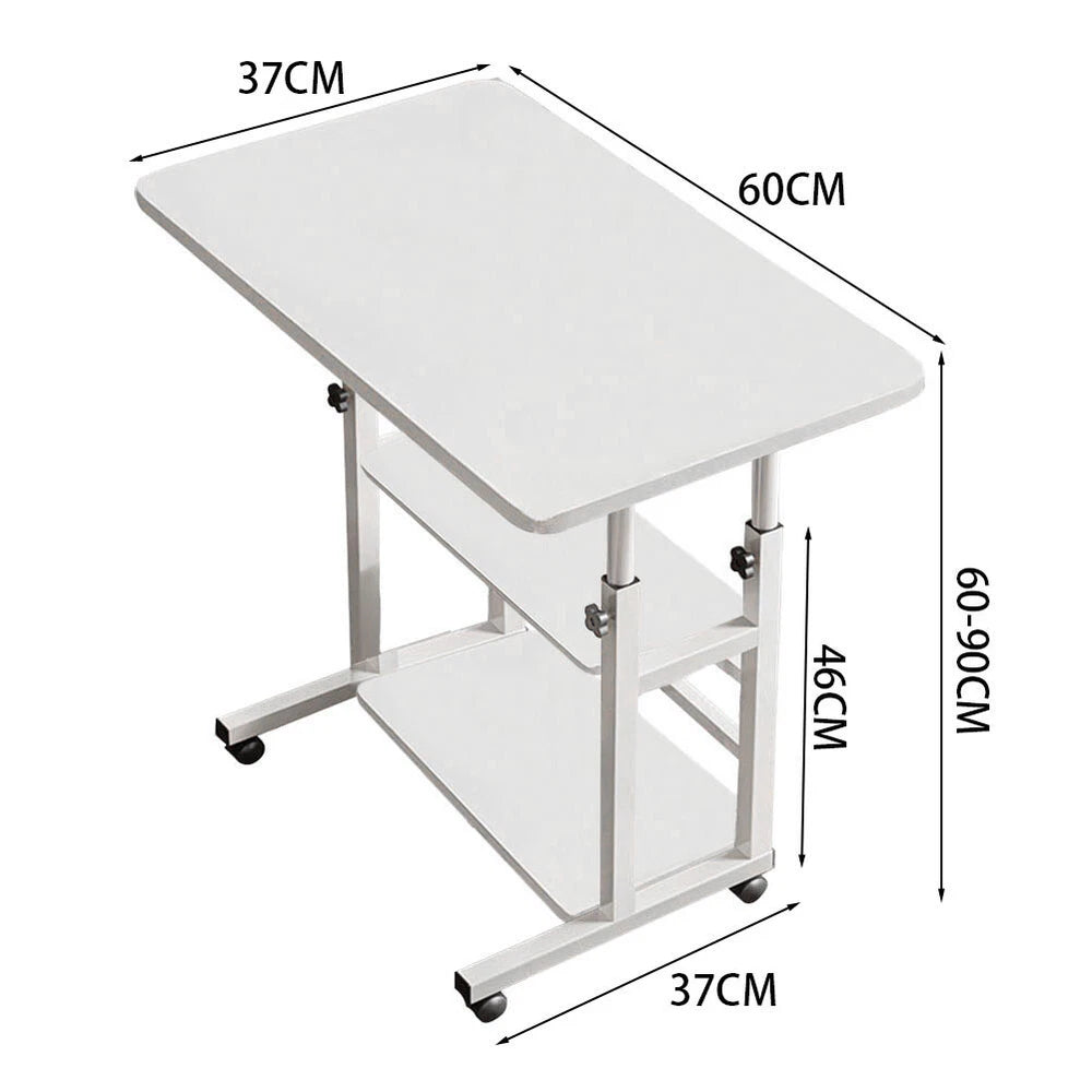Portable Adjustable Laptop Table Sofa Bed Tray Computer Notebook Desk Trolley