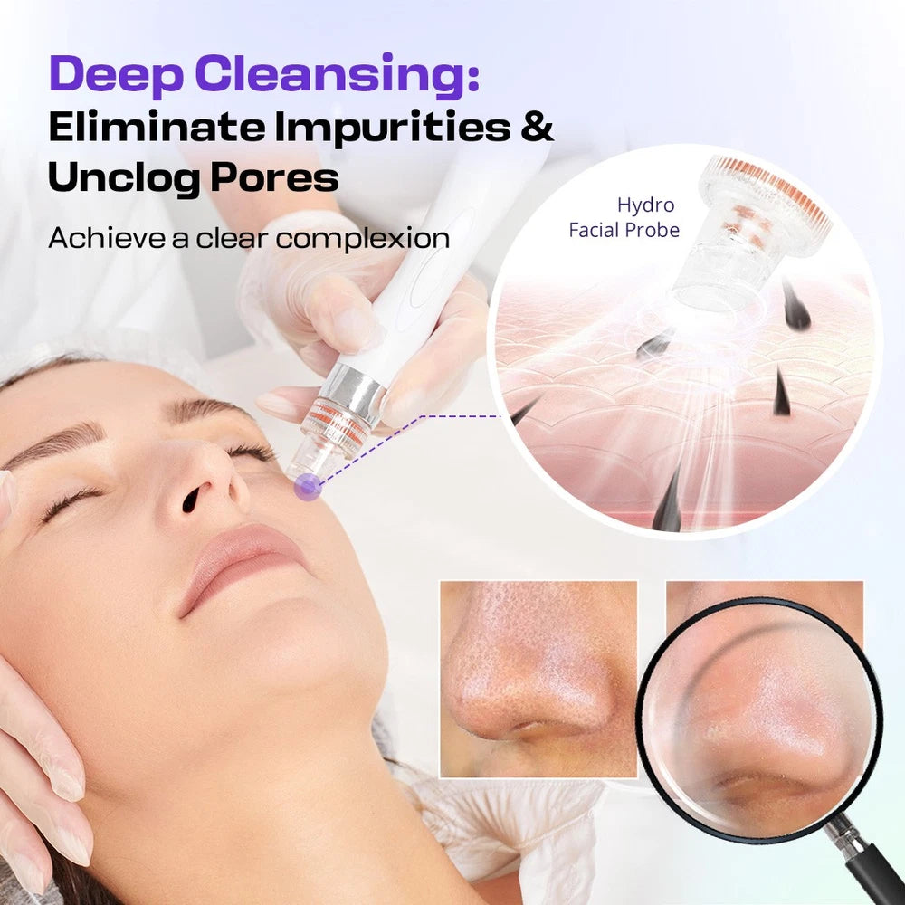 6/7 in 1 Hydra Water Facial Cleaner Aqua Peel Hydro Dermabrasion Beauty Machine