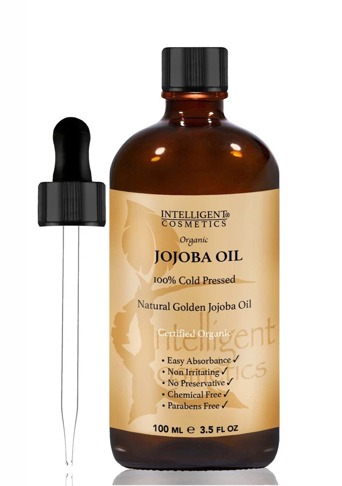 Jojoba Oil Golden 100% Cold Pressed Certified Organic Pure & Natural Jojoba Oil