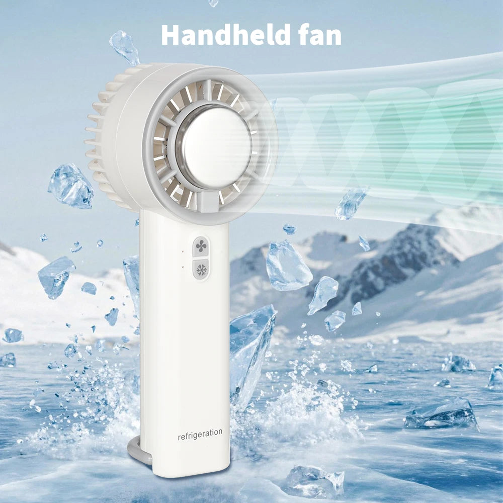Portable Hand-held Fan Mini Folding Desk Fan Cooler Cooling USB Rechargeable UK