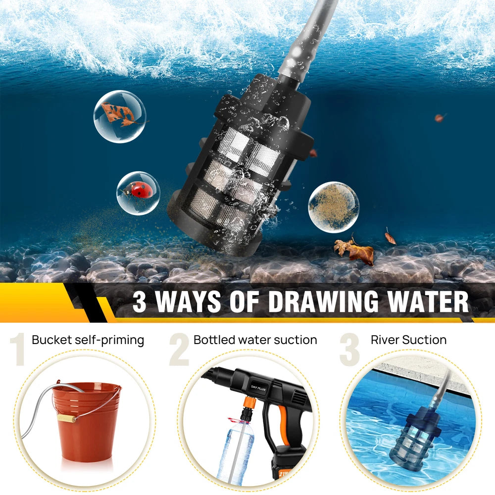 4000W Portable Water Spray Gun 3000PSI for Cleaning Car Wash Machine Water Gun