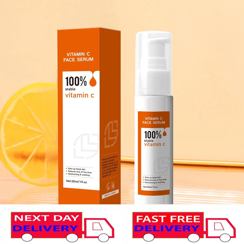 ADVANCED VITAMIN C SERUM Powerful Anti-Aging collagen-Boost Face Serum Day Night
