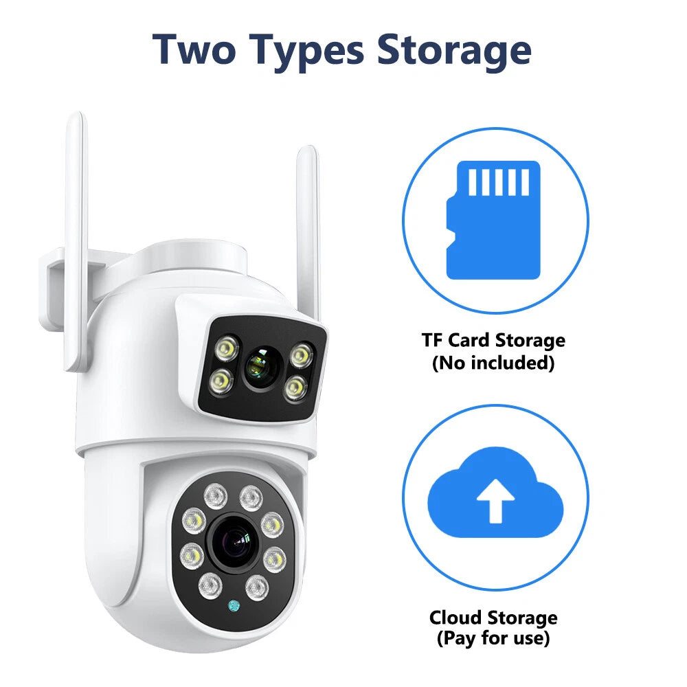 Wireless 4K IP Camera WIFI Outdoor CCTV HD PTZ Smart Home Security IR Cam 8MP