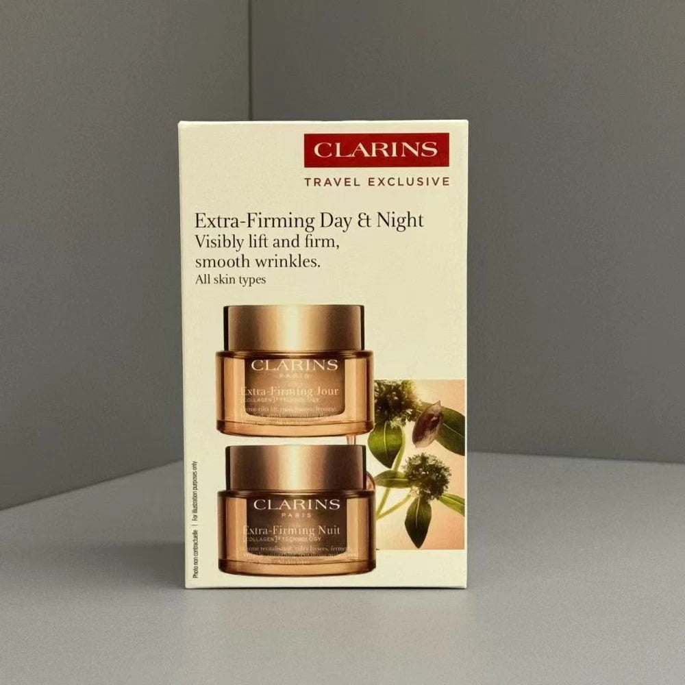 New Clarins Extra-Firming Day Night Cream Visibly Lift Firm (50mlx2)