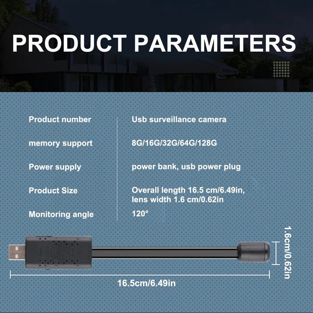 Mini Wireless Wifi IP Camera 1080P HD Home Security Night Vision Cam