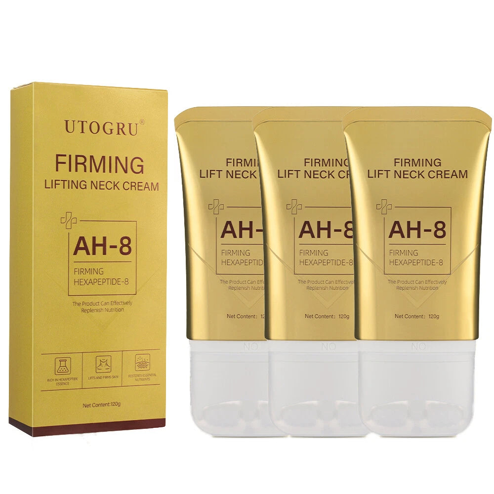 Firming Neck Cream with Roller Massage - Anti-Ageing Hydration for Crepey Skin