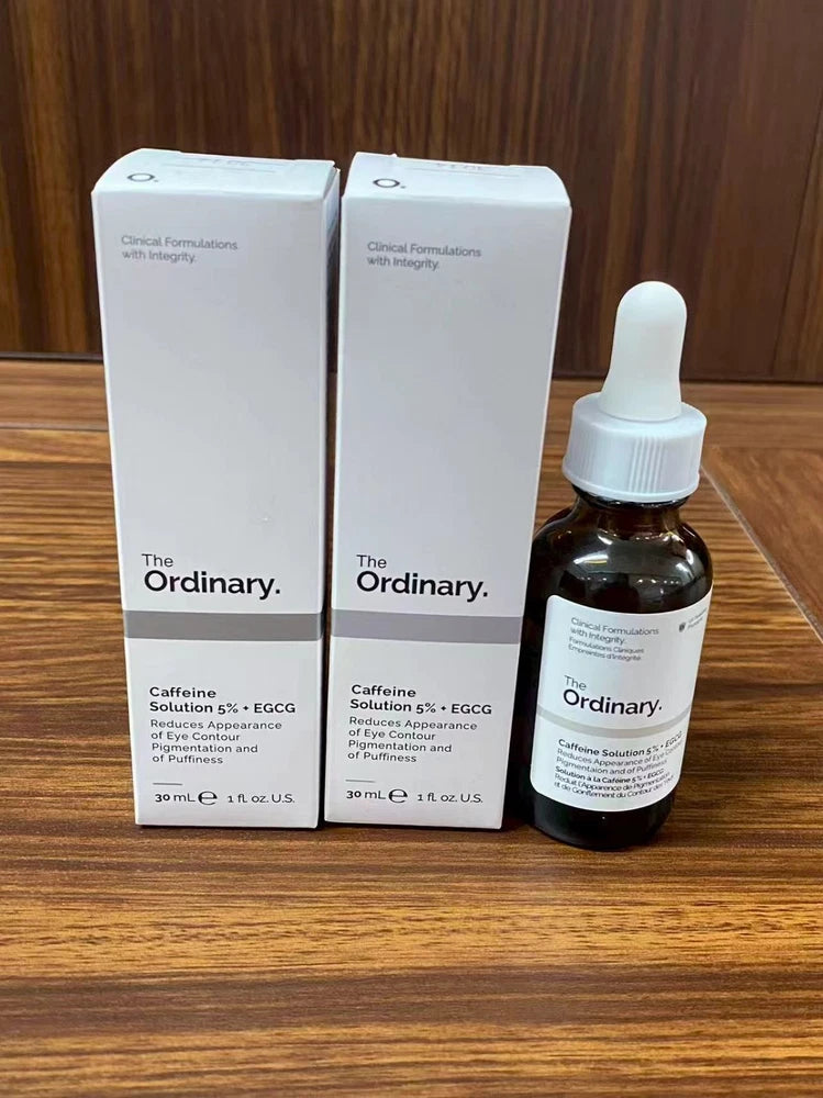2 Pcs 30ml The Ordinary Caffeine Solution 5% + EGCG With Box